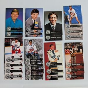 Vintage Celebrity Team Captain Hockey Cards 1991- Ralph Macchio, Burton Cummings